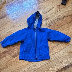 L.L. Bean Kids' Royal Blue Hooded Rain Jacket